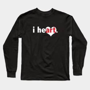 I Heart Art. Long Sleeve T-Shirt